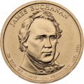 США 1 доллар 2010 год - Джеймс Бьюкенен (P)