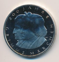 Германия 10 евро 2012 год - 200 лет сказкам братьев Гримм