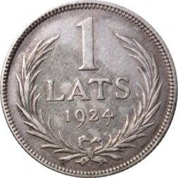 Латвия 1 лат 1924 год