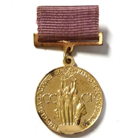 Медаль СССР ВДНХ (Выставка достижений народного хозяйства). За успехи в народном хозяйстве, булавка