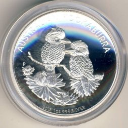 Австралия 1 доллар 2013 год - Кукабара (высокий рельеф, толщина 6 мм)