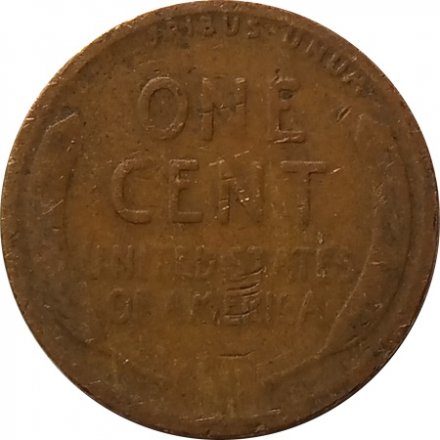 США 1 цент 1914 год - Авраам Линкольн (без отметки МД) - F-VF