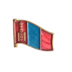 Значок Флаг МНР. Монголия. СССР