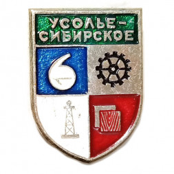 Значок Усолье-Сибирское. Герб. Батумская серия