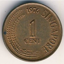 Сингапур 1 цент 1976 год