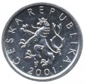 Чехия 10 геллеров 2001 год