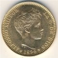 Испания 20 песет 1896 год