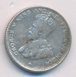 Монета Стрейтс-Сетлментс 10 центов 1919 год