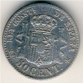Испания 50 сентимо 1881 год
