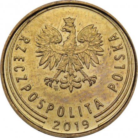Польша 1 грош 2019 год