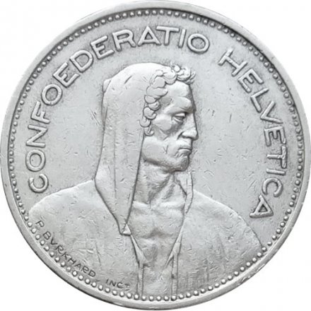 Швейцария 5 франков 1932 год