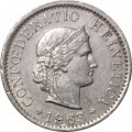 Швейцария 5 раппенов 1963 год