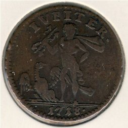 Швеция 1 далер 1718 год