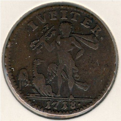 Швеция 1 далер 1718 год