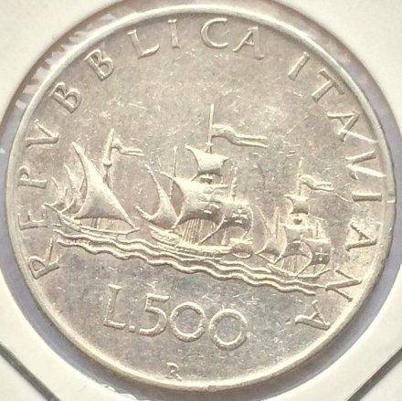 Италия 500 лир 1958 год