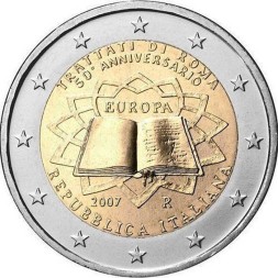 Италия 2 евро 2007 год - Римский договор