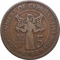 Кипр 5 милей 1955 год