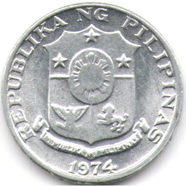 Филиппины 1 сентимо 1974 год
