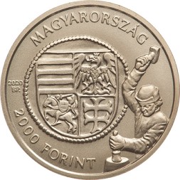 Венгрия 2000 форинтов 2020 год - Золотая Флорина Владислава I