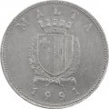 Мальта 25 центов 1991 год