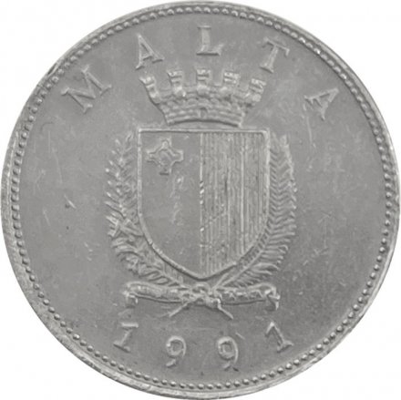 Мальта 25 центов 1991 год