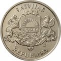 Латвия 2 лата 1993 год - 75 лет независимости