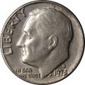 США 1 дайм (10 центов) 1973 год - Франклин Рузвельт (D)