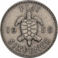 Фиджи 6 пенсов 1958 год