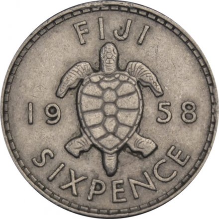 Фиджи 6 пенсов 1958 год