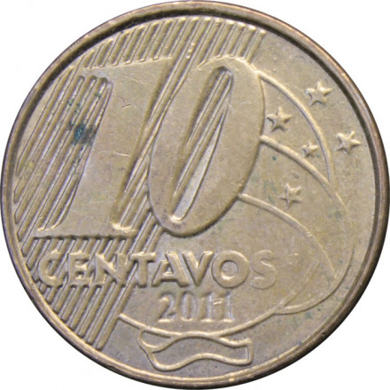 Бразилия 10 сентаво 2011 год - Педру I