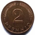 ФРГ 2 пфеннига 1994 год (D)