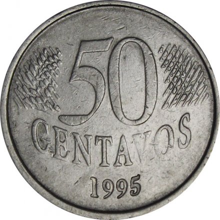 Бразилия 50 сентаво 1995 год - Фигура Республики