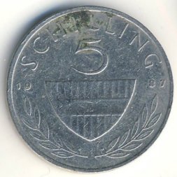 Австрия 5 шиллингов 1987 год
