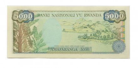 Руанда 5000 франков 1988 год - UNC