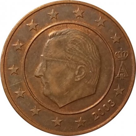 Бельгия 5 евроцентов 2003 год