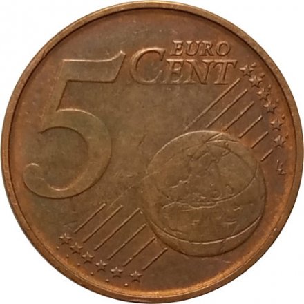 Бельгия 5 евроцентов 2003 год