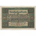 Веймарская республика 10 марок 1920 год - VF