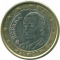 Испания 1 евро 2007 год - Хуан Карлос I