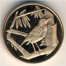 Каймановы острова 1 цент 1974 год