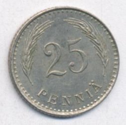 Финляндия 25 пенни 1927 год