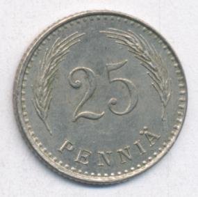 Финляндия 25 пенни 1927 год