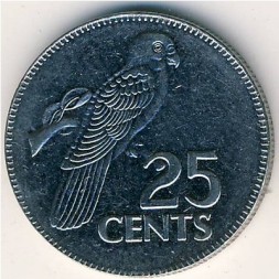 Сейшелы 25 центов 2000 год