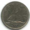 Канада 10 центов 1972 год