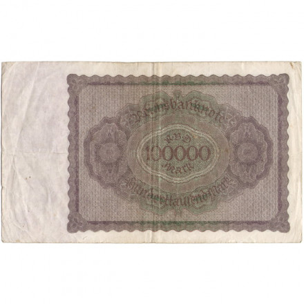 Германия (Веймарская Республика) 100000 марок 1923 год - F
