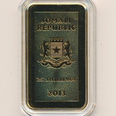 Сомали 25 шиллингов 2013 год - Охотник и добыча. Тигр