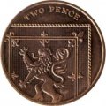 Великобритания 2 пенса 2014 год