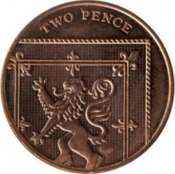 Великобритания 2 пенса 2014 год