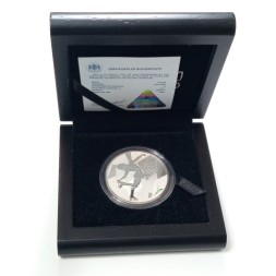 Монета Сочи 2014. Фигурное катание (цветная) - 3 рубля - СПМД - 2014 год
