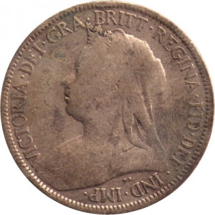 Великобритания 1/2 пенни 1897 год