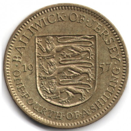Джерси 1/4 шиллинга 1957 год